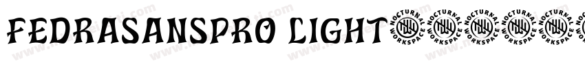 fedrasanspro light字体转换